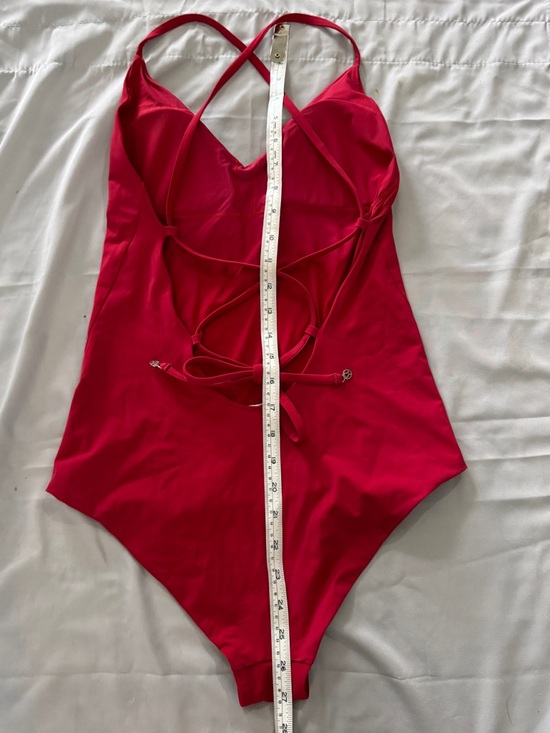 Lululemon Weave The Waves One Piece Swimsuit Red Strappy Back Small Sz 4-6? - Picture 6 of 12